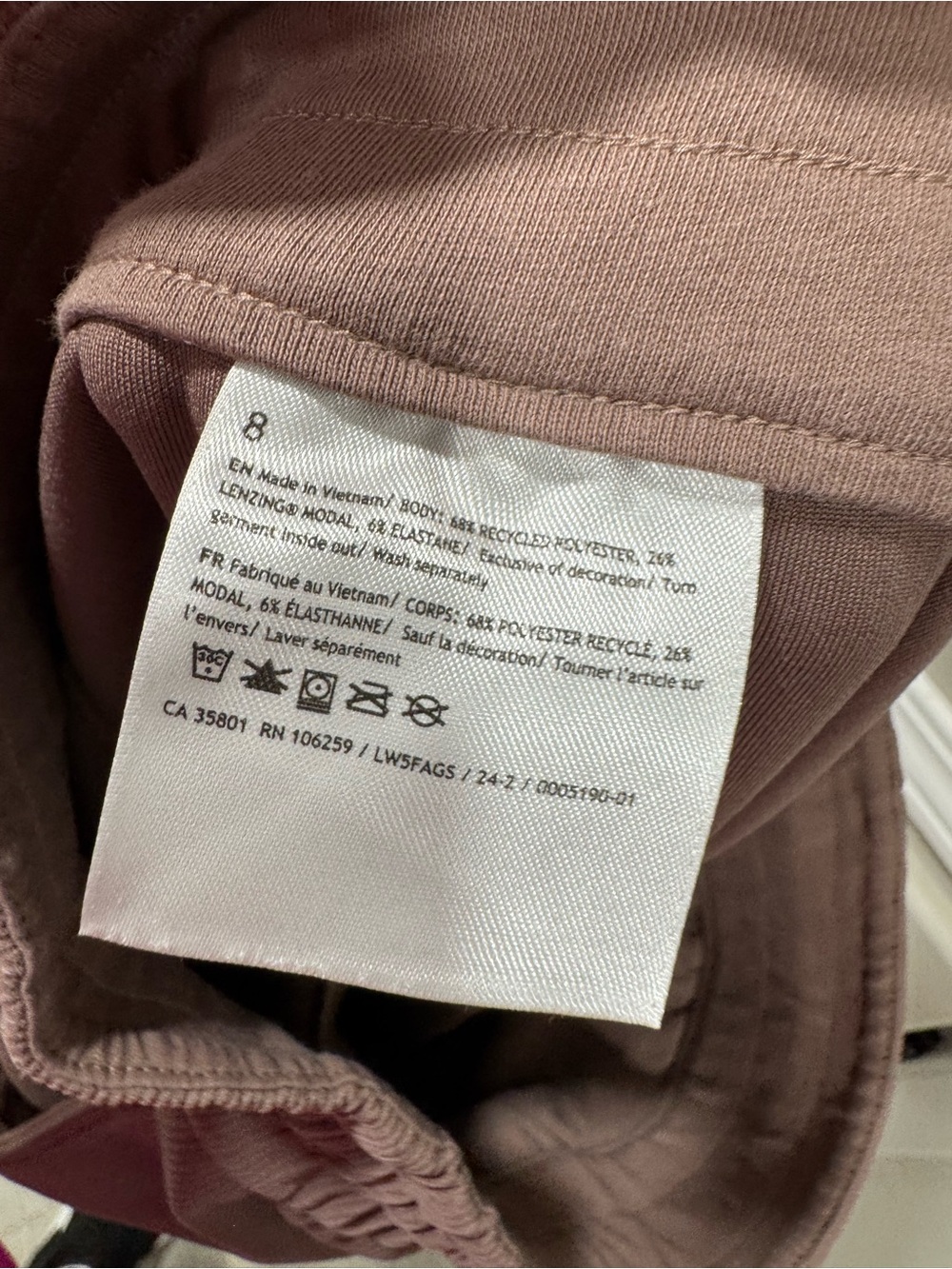 Lululemon Ribbed Softstreme Mid Rise Pant 32” Taupetastic - Picture 9 of 10